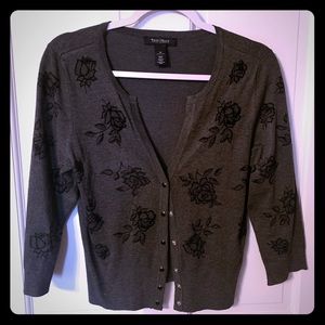 White House Black Market Button Up Cardigan